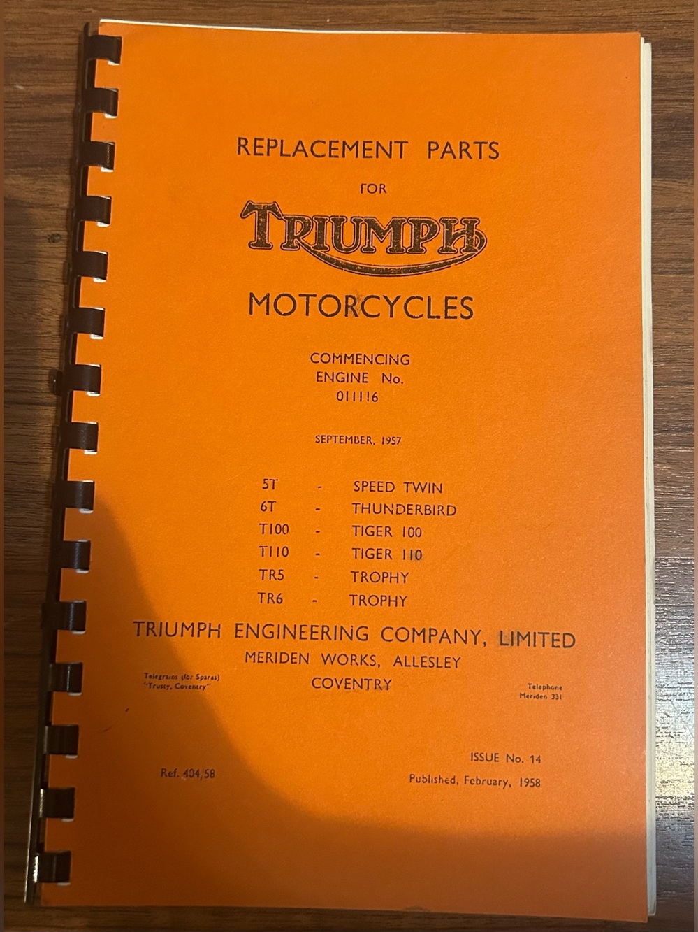 Replacement Parts For Triumph Motorcycles 5T 6T T100 T110 TR5 TR6